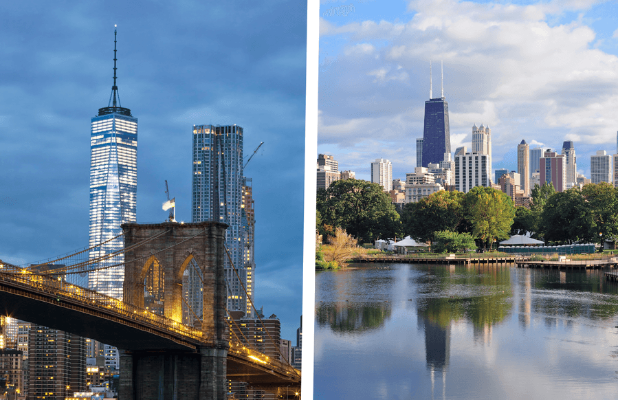 New York City -> Philadelphia